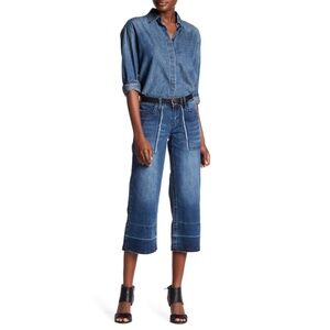 Seven7 Released Hem Gaucho Jean Size 14